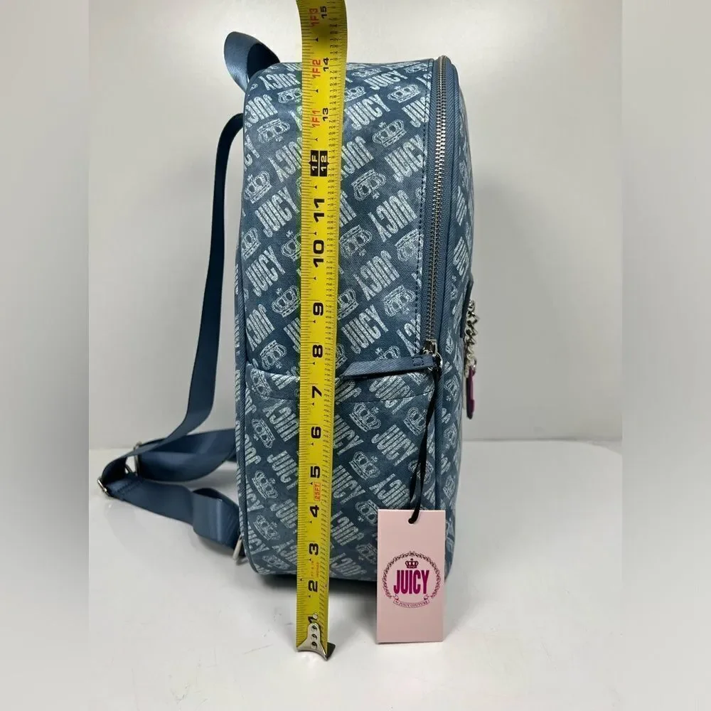 Juicy Couture Back To Juicy Backpack Bold Washed Denim New with tags